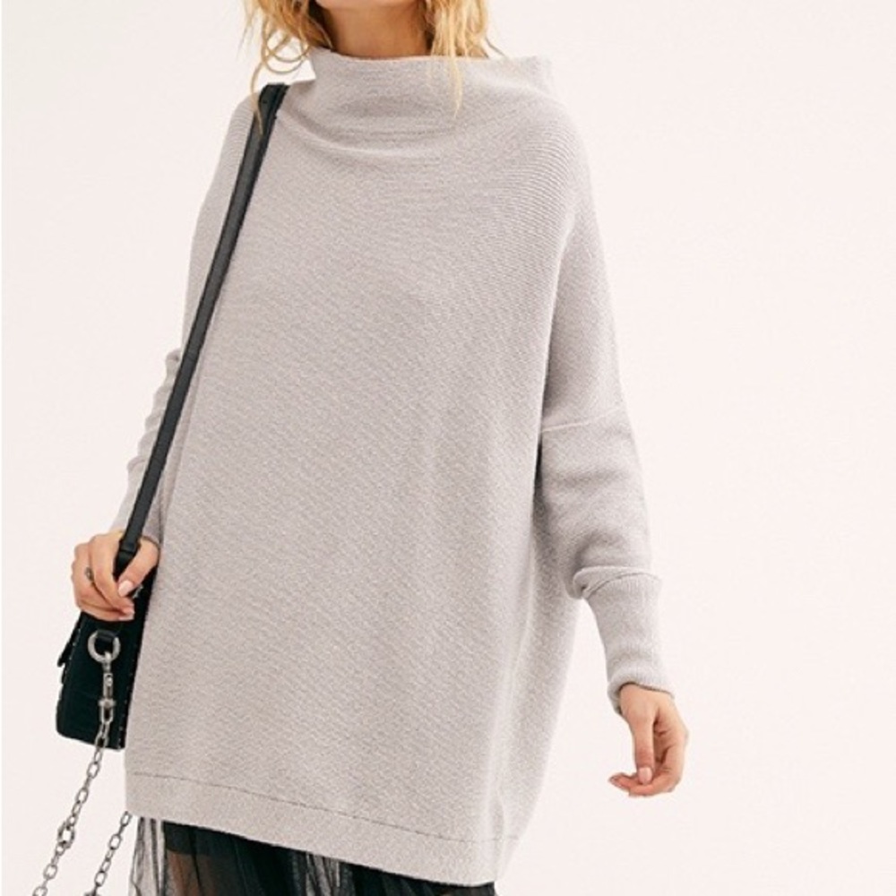 Free People Ottoman Tunic Ice Grey XS